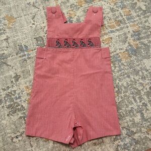 EUC smocked elephant shortall